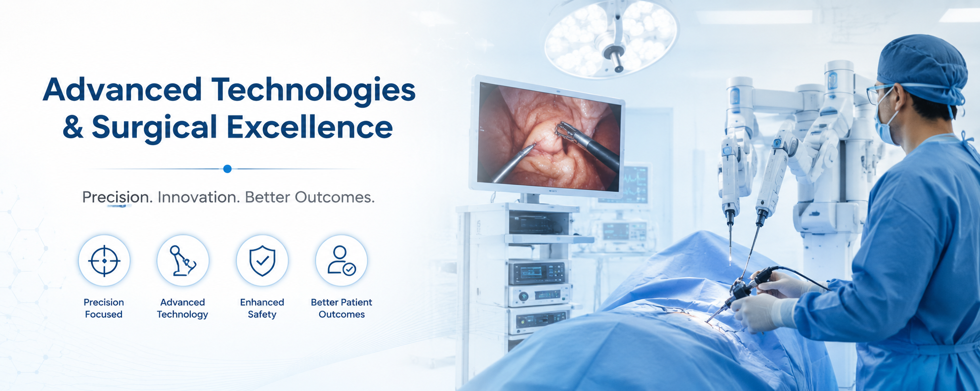 Modern operating room showcasing advanced surgical technology, minimally invasive procedures, and precision-driven urological care for improved patient outcomes.