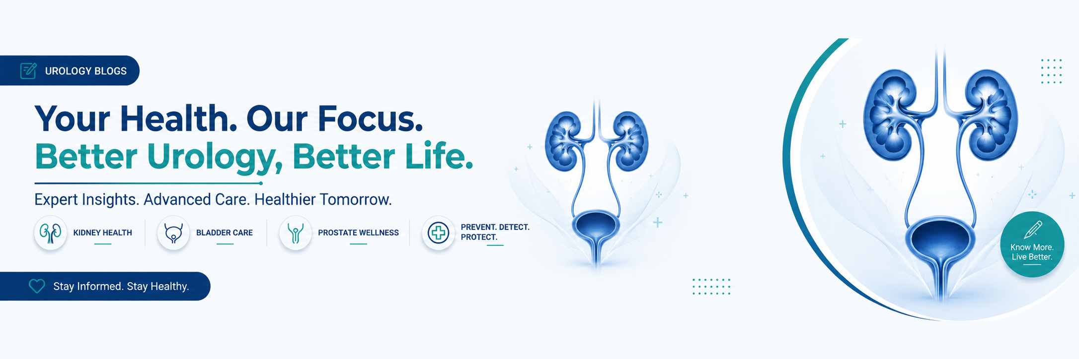 Urology health blog banner by Dr. Anand Utture, best urologist in Mumbai, covering kidney health, bladder care, and prostate wellness