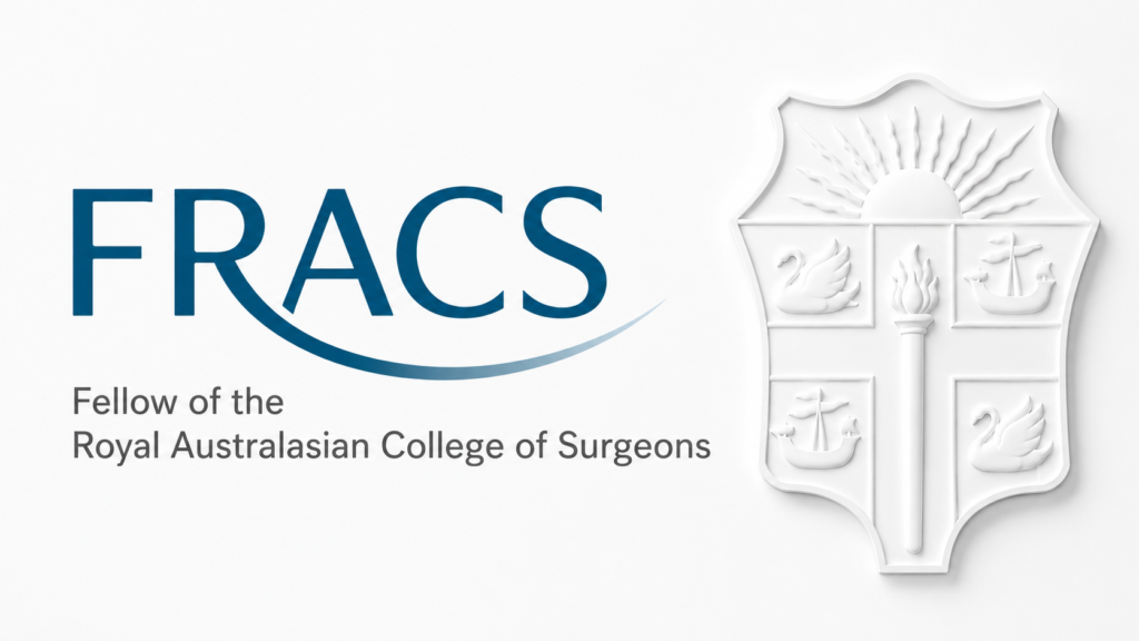 FRACS credential representing Fellowship of the Royal Australasian College of Surgeons held by Dr. Anand Utture, experienced urologist and uro-oncology specialist.