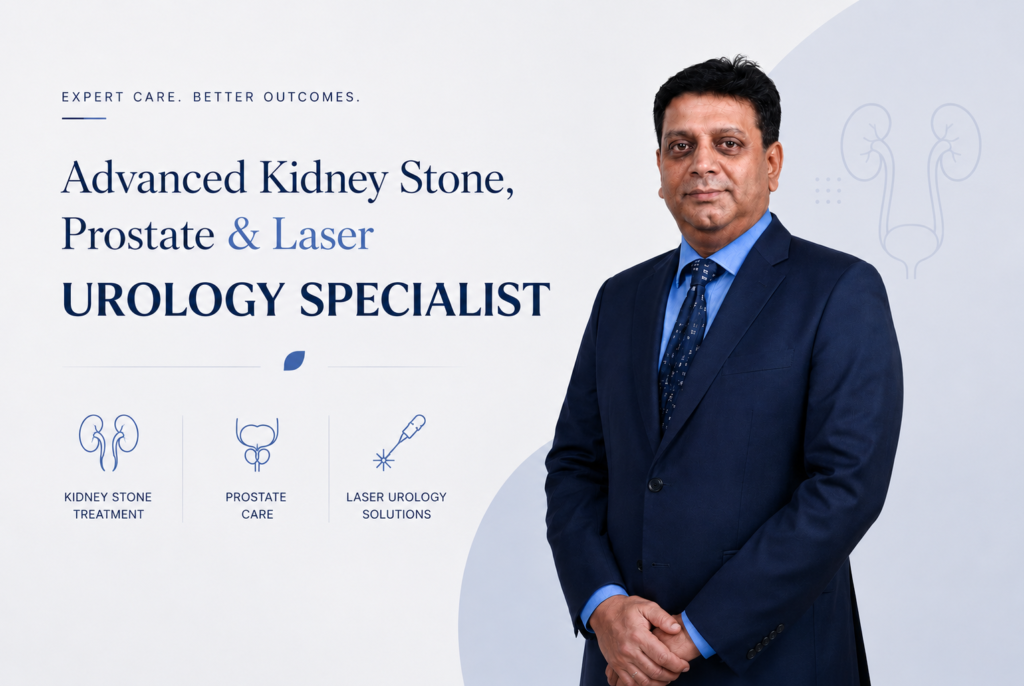 Dr. Anand Utture, consultant urologist in Mumbai specializing in kidney stone treatment, prostate care, laser urology, and minimally invasive urological surgery.