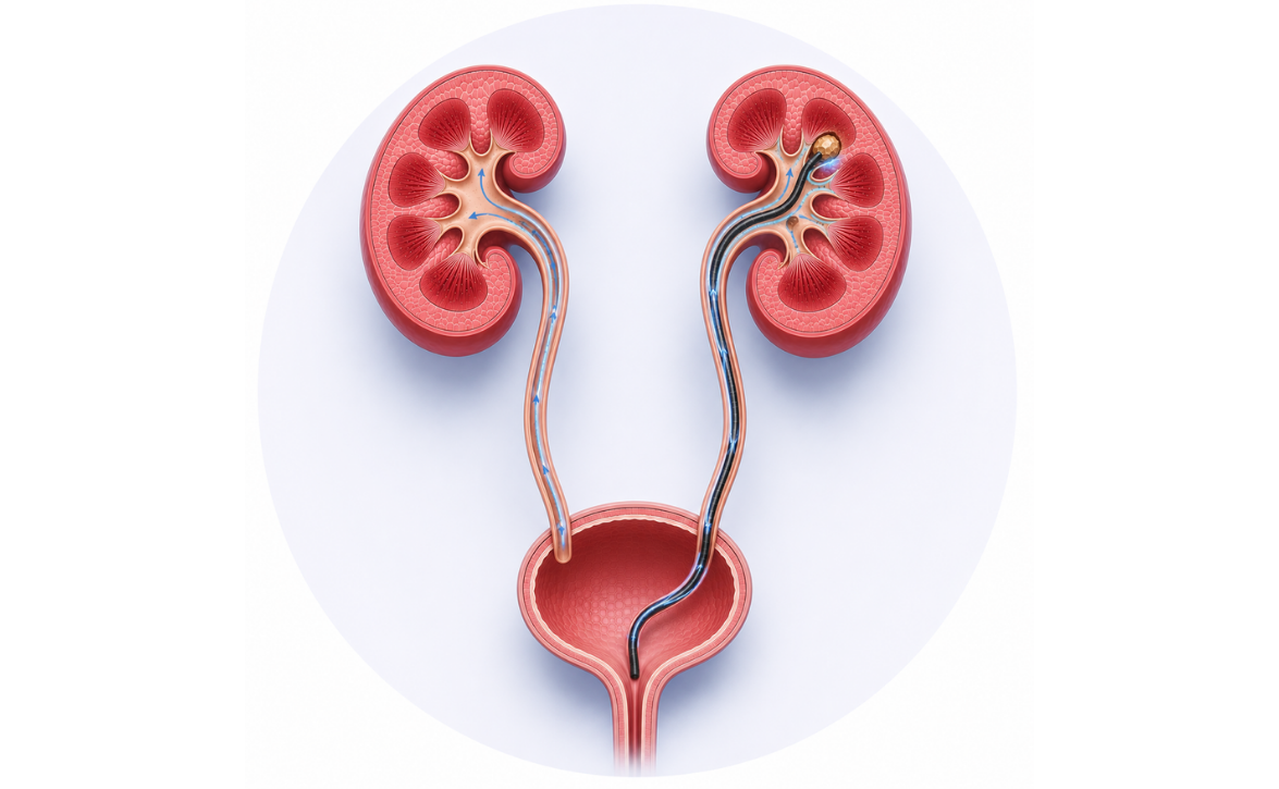 Flexible Ureteroscopy RIRS procedure performed by Dr Anand Utture best urologist in Mumbai for kidney stone treatment