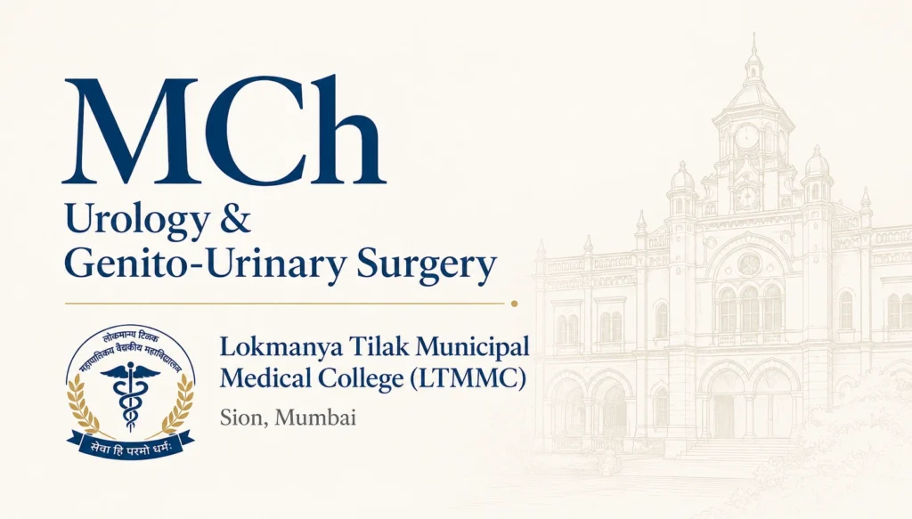 MCh degree in Urology and Genito-Urinary Surgery from Lokmanya Tilak Municipal Medical College (LTMMC), held by Dr. Anand Utture.