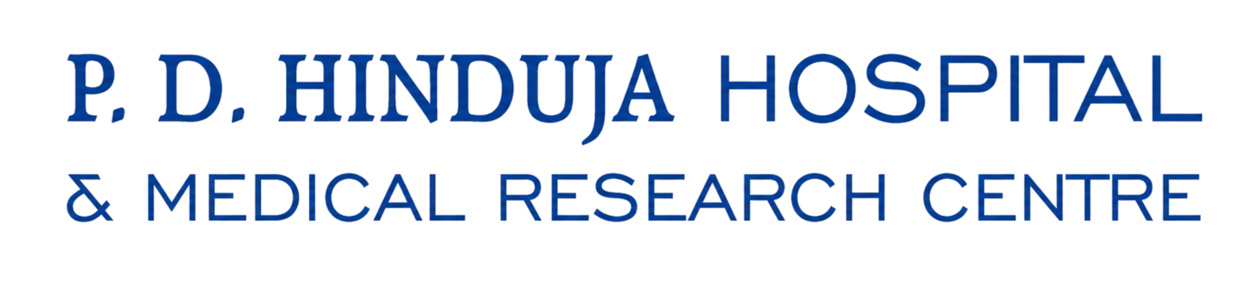 P. D. Hinduja Hospital and Medical Research Centre logo, Mumbai, associated with advanced urology care and treatment by Dr. Anand Utture.